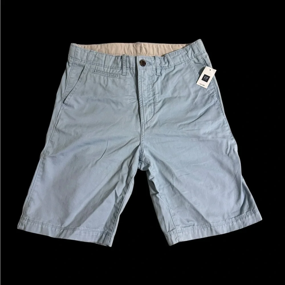 GAP kids Sky Blue Flat Front Shorts